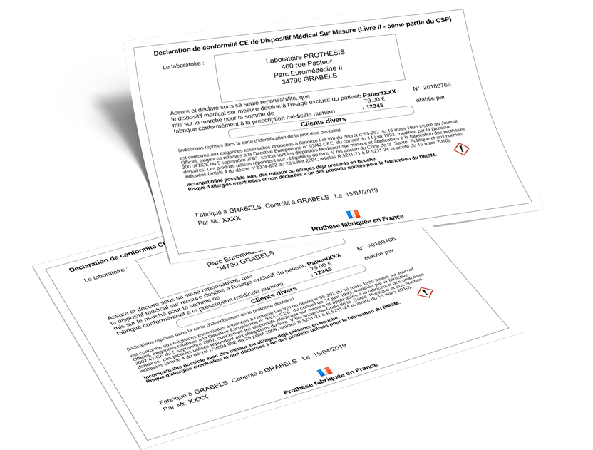 PROTHESIS 7.2 - Carte d'identification et DMSM