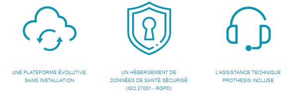 Une plateforme évolutive - Un hébergement de données de santé sécurisé - Le logiciel le plus avancé pour le laboratoire - L'assistance technique PROTHESIS